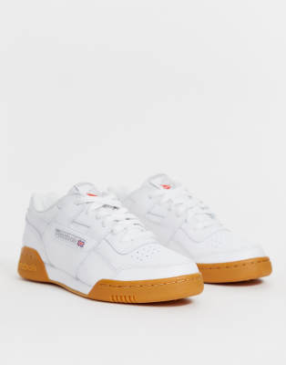 reebok classic workout sneakers with gum sole