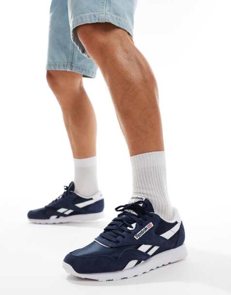 Reebok – Classic Nylon – Marineblaue Sneaker  - view 1