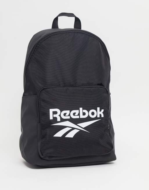 Reebok Classics backpack in black with large logo | ASOS