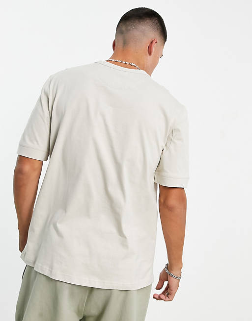 T-Shirts & Vests Reebok Classics camping logo t-shirt in beige 