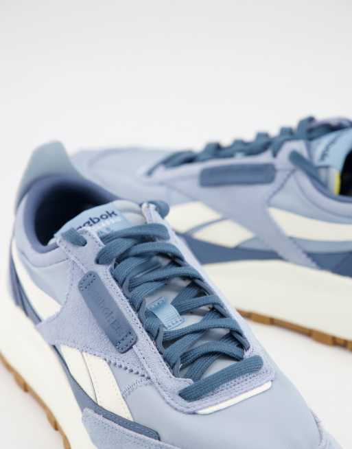 Reebok Classic CL LEATHER MU Grey / Blue - Fast delivery