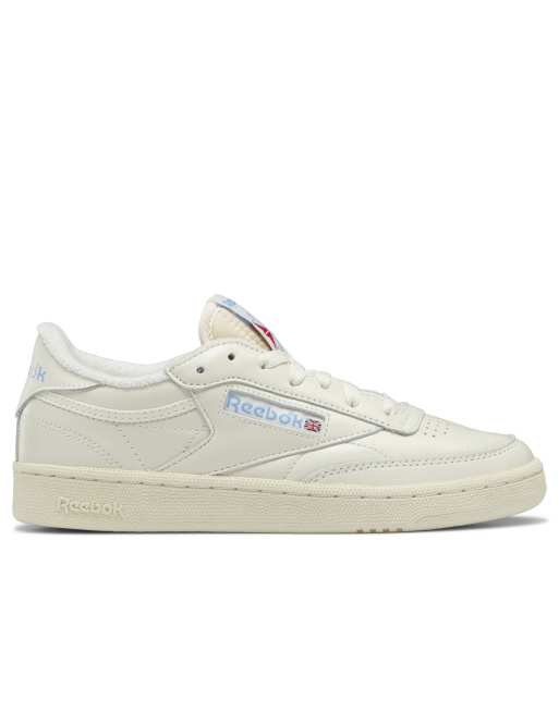 Reebok Classics Club C 85 Vintage Sneakers in Chalk/Sky Blue-White