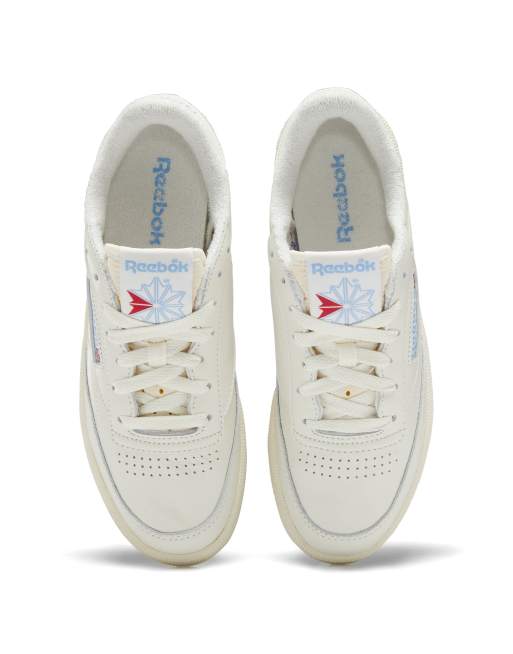 llave inglesa como resultado No es suficiente Reebok Classics Club C 85 vintage sneakers in chalk/sky blue | ASOS