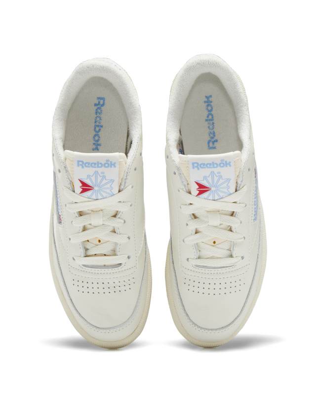 Reebok Classics Club C 85 vintage sneakers in chalk/sky blue 0