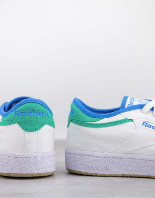 Reebok Classics – Club C Grow – Naturvita sneakers med grön häl, 4 av 4