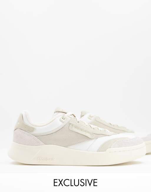 Reebok Classics Club C Legacy sneakers in beige Exclusive to ASOS