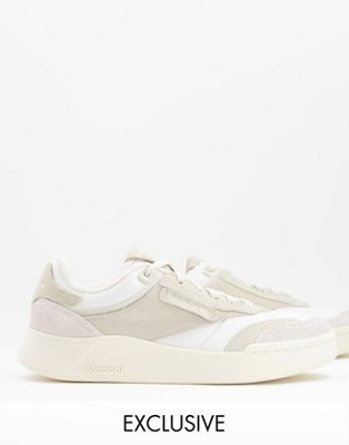 Reebok Classics Club C Legacy trainers in beige exclusive to ASOS
