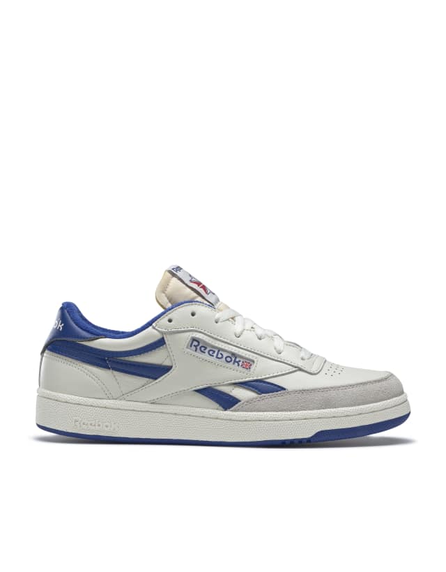 Reebok Classics Club C Revenge Vintage Sneakers in Chalk/Royal