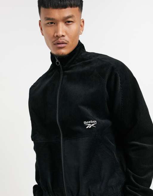 Reebok Classics co ord corduroy jacket in black