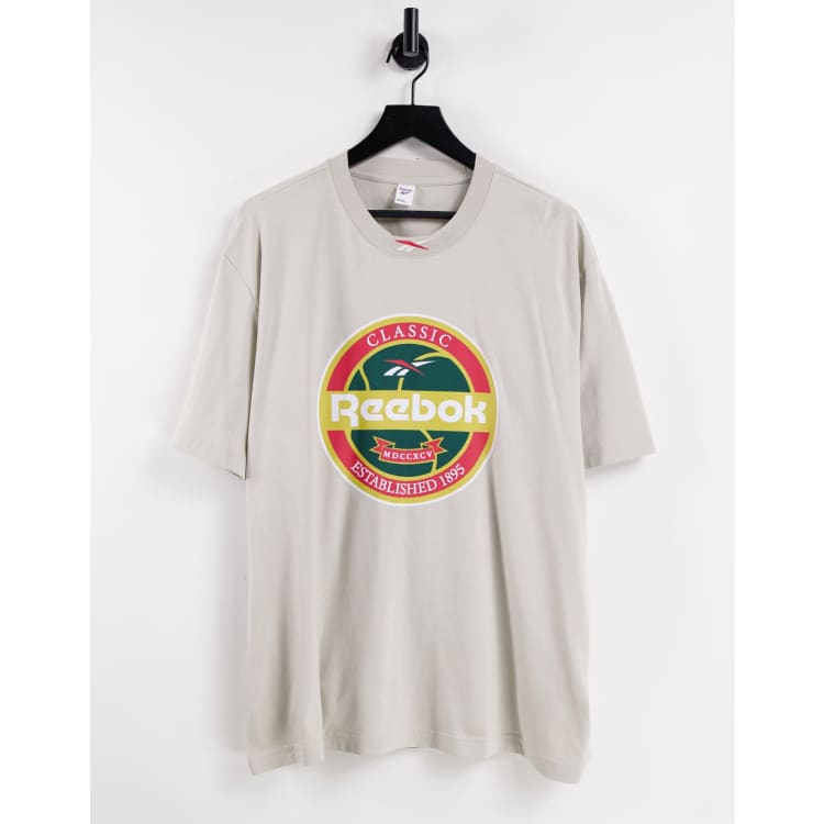 Reebok classic t on sale shirt femme beige