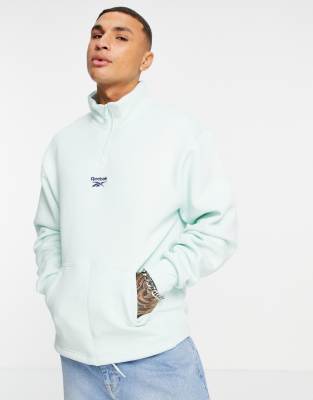 reebok half zip sweatshirt