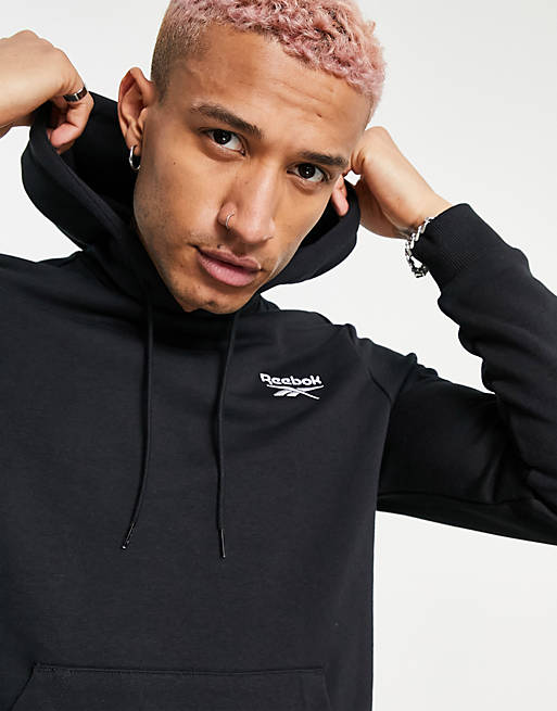 Reebok Classics hoodie in black with small logo