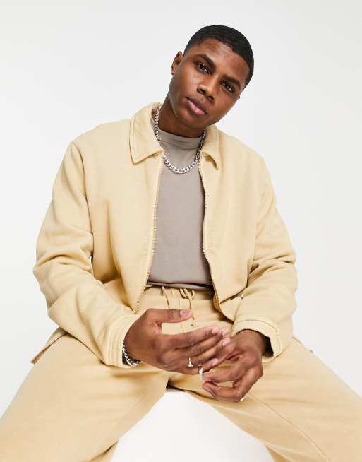 Reebok Classics – Jacke in Sepia mit Reißverschluss - BROWN