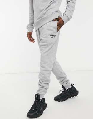 grey reebok joggers