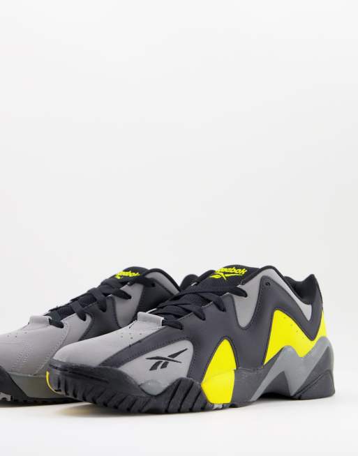 Black and outlet yellow reebok