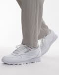 [Reebok] Reebok Classics leather sneakers in white 3.5 WHITE