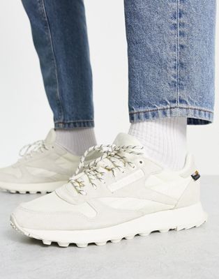 Reebok Classics leather trainers in off white