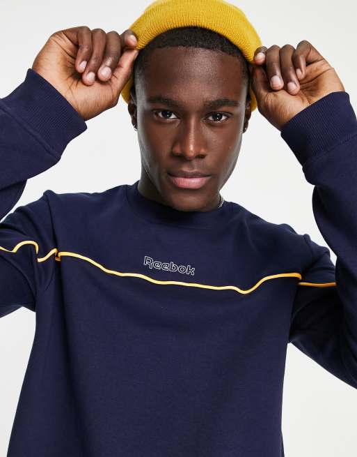 Navy hot sale reebok sweatshirt