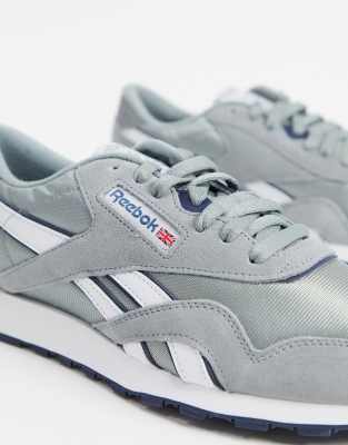 reebok classic grey nylon