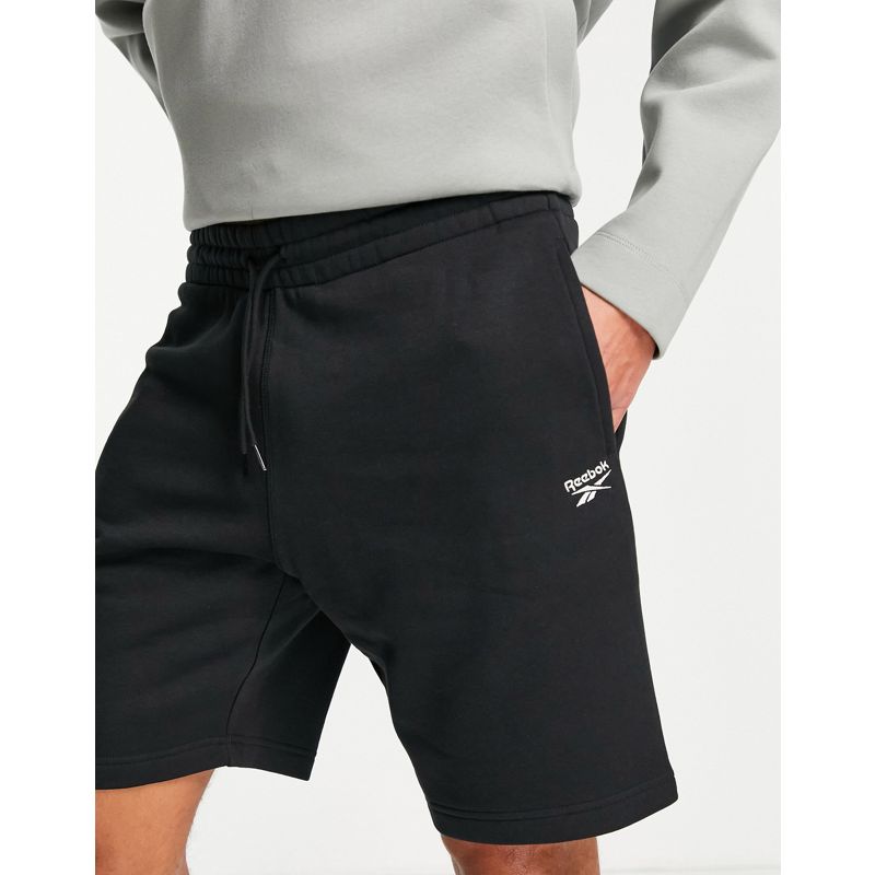 Activewear Uomo Reebok Classics - Pantaloncini della tuta con logo piccolo neri