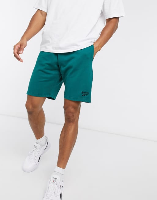 Reebok Classics Premium washed shorts in deep teal