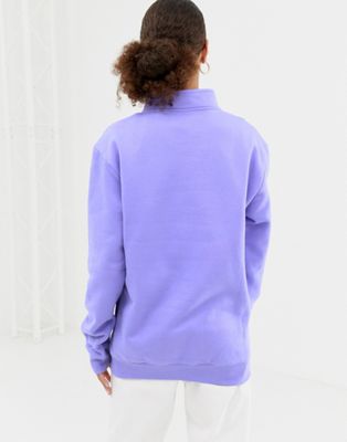 reebok purple sweatshirt