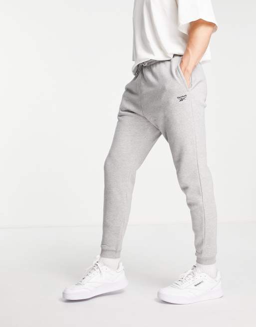 Grey best sale reebok joggers