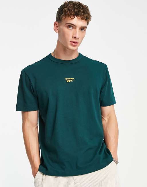 Reebok classics small vector t shirt in forest green