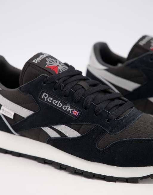 Reebok Classics – Svarta sneakers i läder och textil med Goretex, 3 av 4