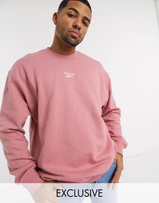 sweat reebok classic enfant rose