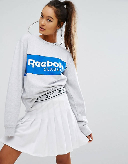 Reebok - Classics - Sweat-shirt oversize avec logo color block
