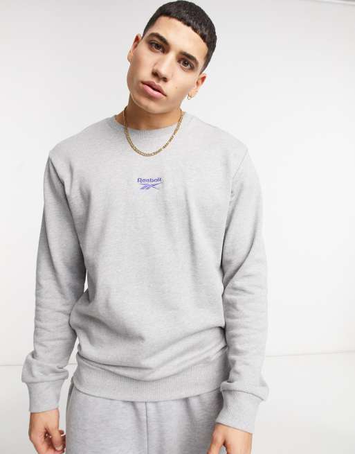 reebok classic sweatshirt mens grey