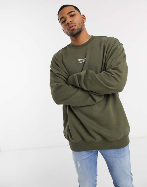 Reebok classic sweatshirt clearance green