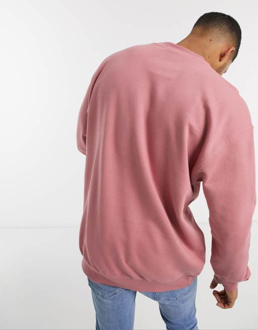 Reebok Classics sweatshirt with central logo in pink exclusive to