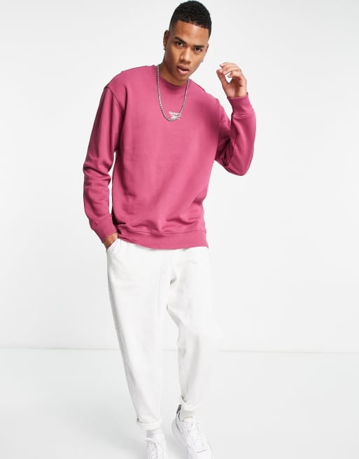 Reebok classic sweatshirt on sale mens pink