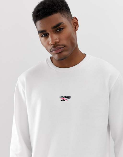 Reebok classic sweatshirt best sale white