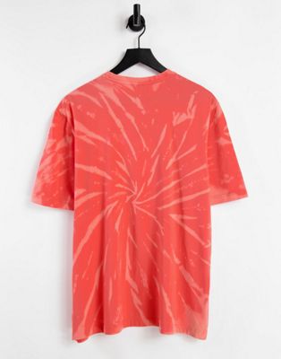 Nouveau Reebok Classics - T-shirt effet tie-dye - Orange