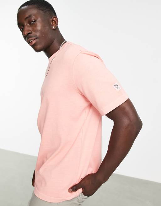 Reebok classic t shop shirts mens pink