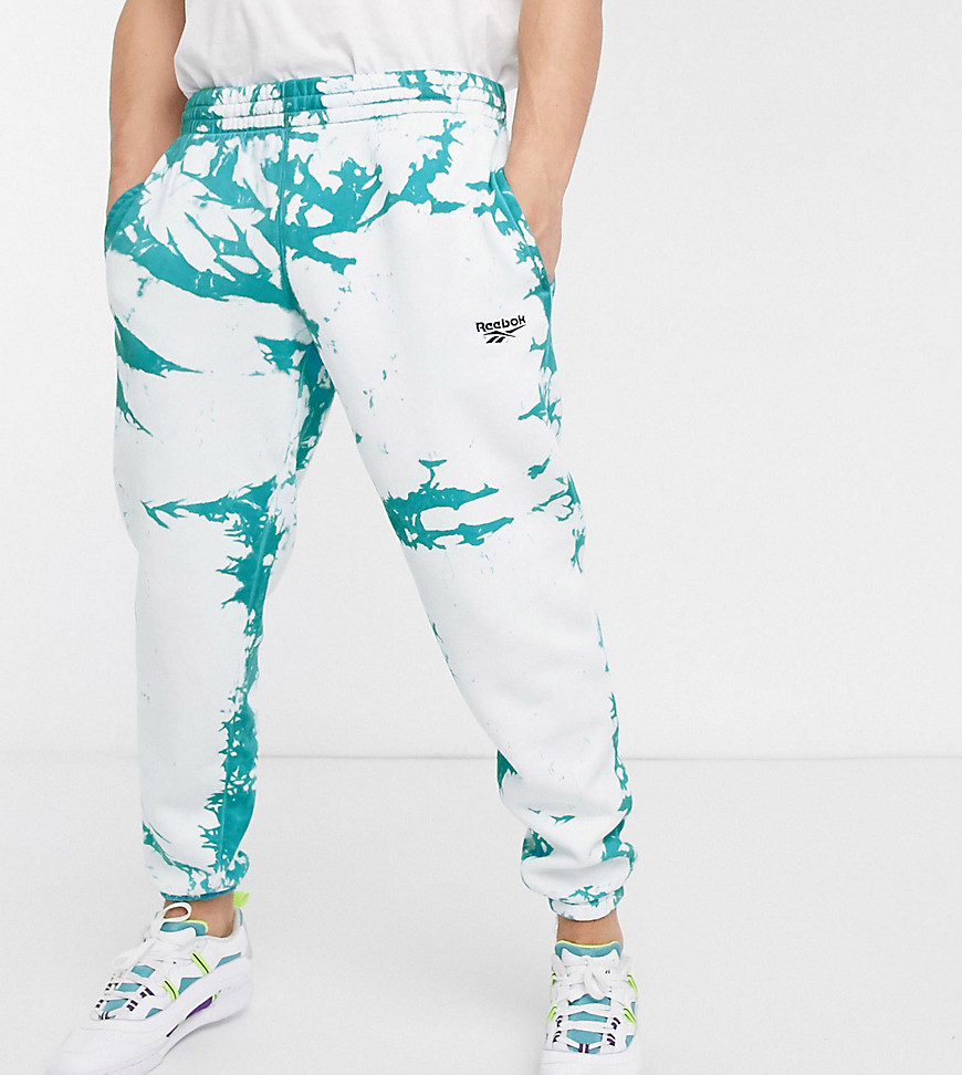 Reebok classics tie dye joggers in blue and white exclusive to asos