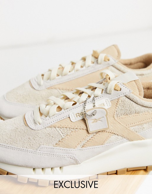 Reebok Classics Toast Classic Legacy trainers in beige exclusive to ASOS