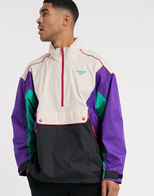 Reebok classic on sale jacket purple