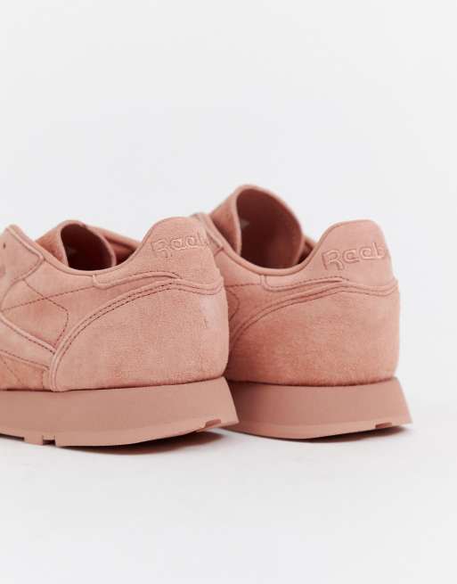 Pink suede reebok best sale classics