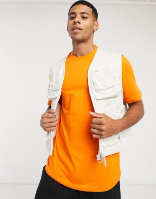 off white utility vest