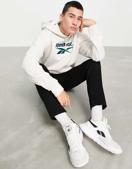 tilbagemeldinger Mus Temerity Reebok Classics vector logo hoodie in off white | ASOS