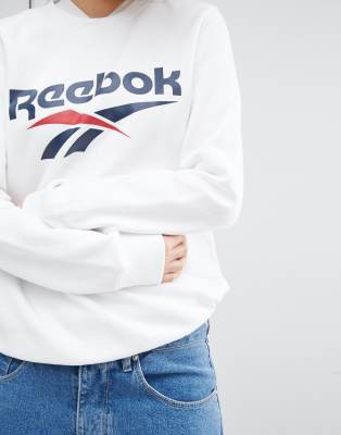 sweat reebok blanche