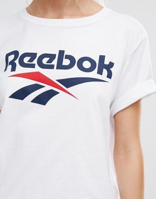 white reebok shirt