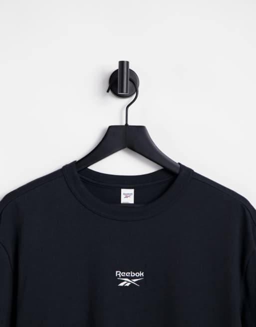 Reebok classics wardrobe essentials boxy t shirt in black ASOS