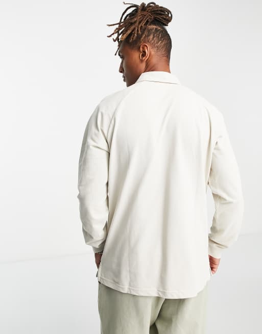 gammel kæmpe Besøg bedsteforældre Reebok classics wardrobe essentials rugby polo in beige | ASOS