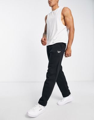 Reebok classics wardrobe essentials straight joggers in black
