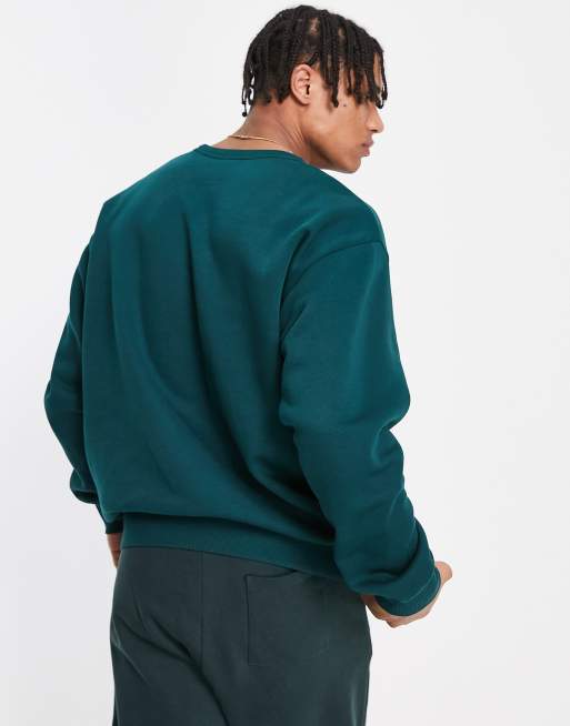 Reebok classics wardrobe essentials sweatshirt in forest green